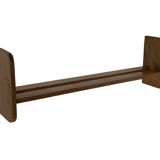 Vintage wooden wall shelve rack bookshelf in wood minimalist