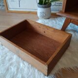 Bedside table oak compass legs - vintage