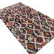Oushak Vintage Geometric Kilim