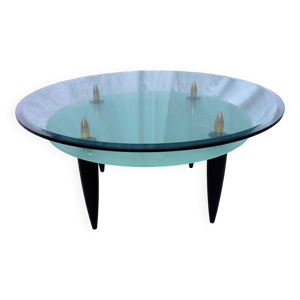 Table basse verre 2 niveaux