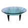 2-tier glass coffee table