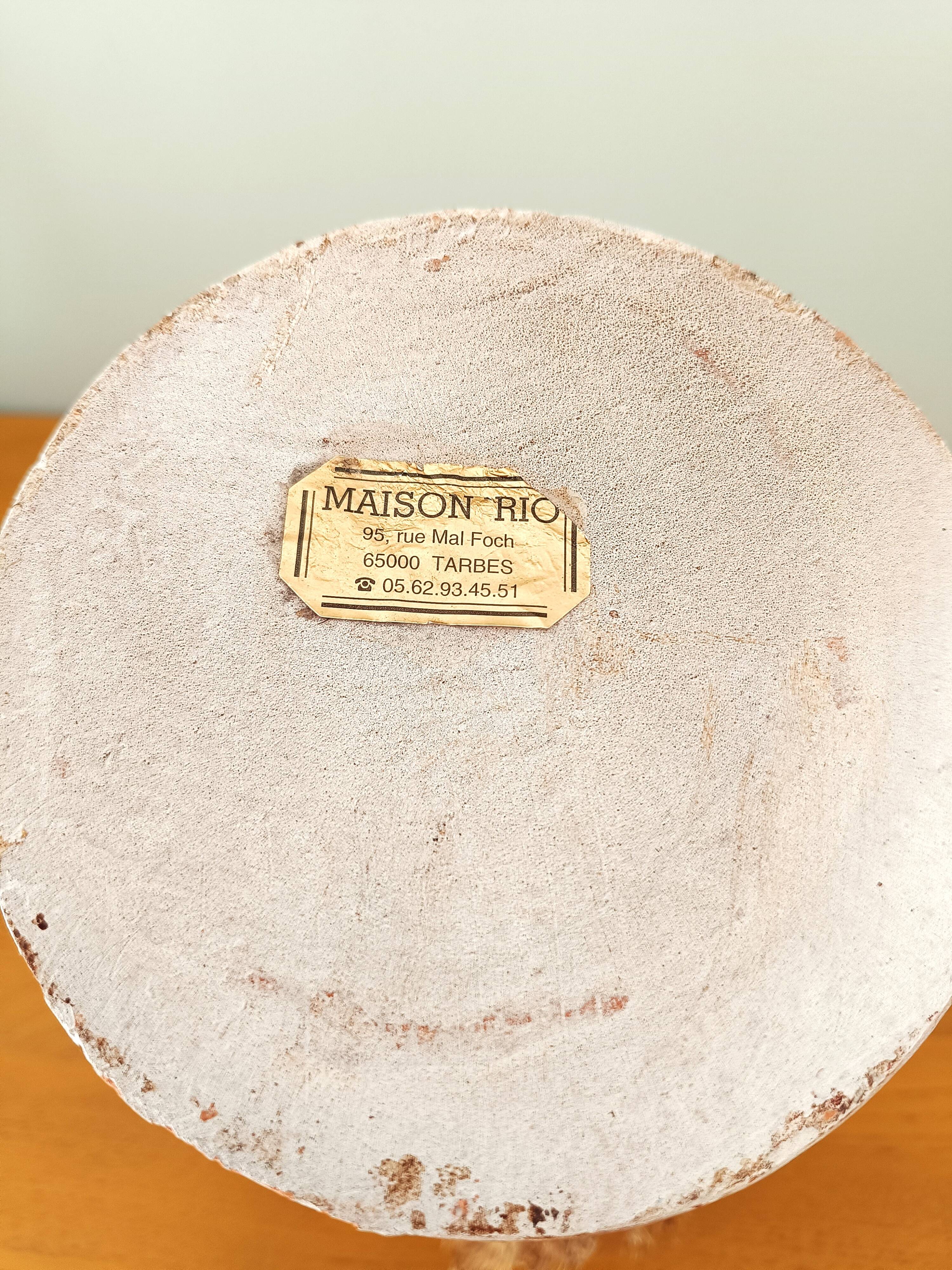 Decorative terracotta vase