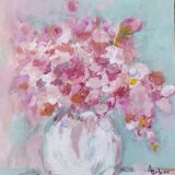 Tableau au bouquet Rose