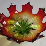 Centre de table en verre bullicante de " biot "