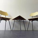 Set of 2 bedroom chairs and sidetabe by Rob Parry for Dico, The Netherlands 1950's