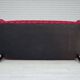 1950s, Danish 2-seater sofa, cherry-red furniture velour.