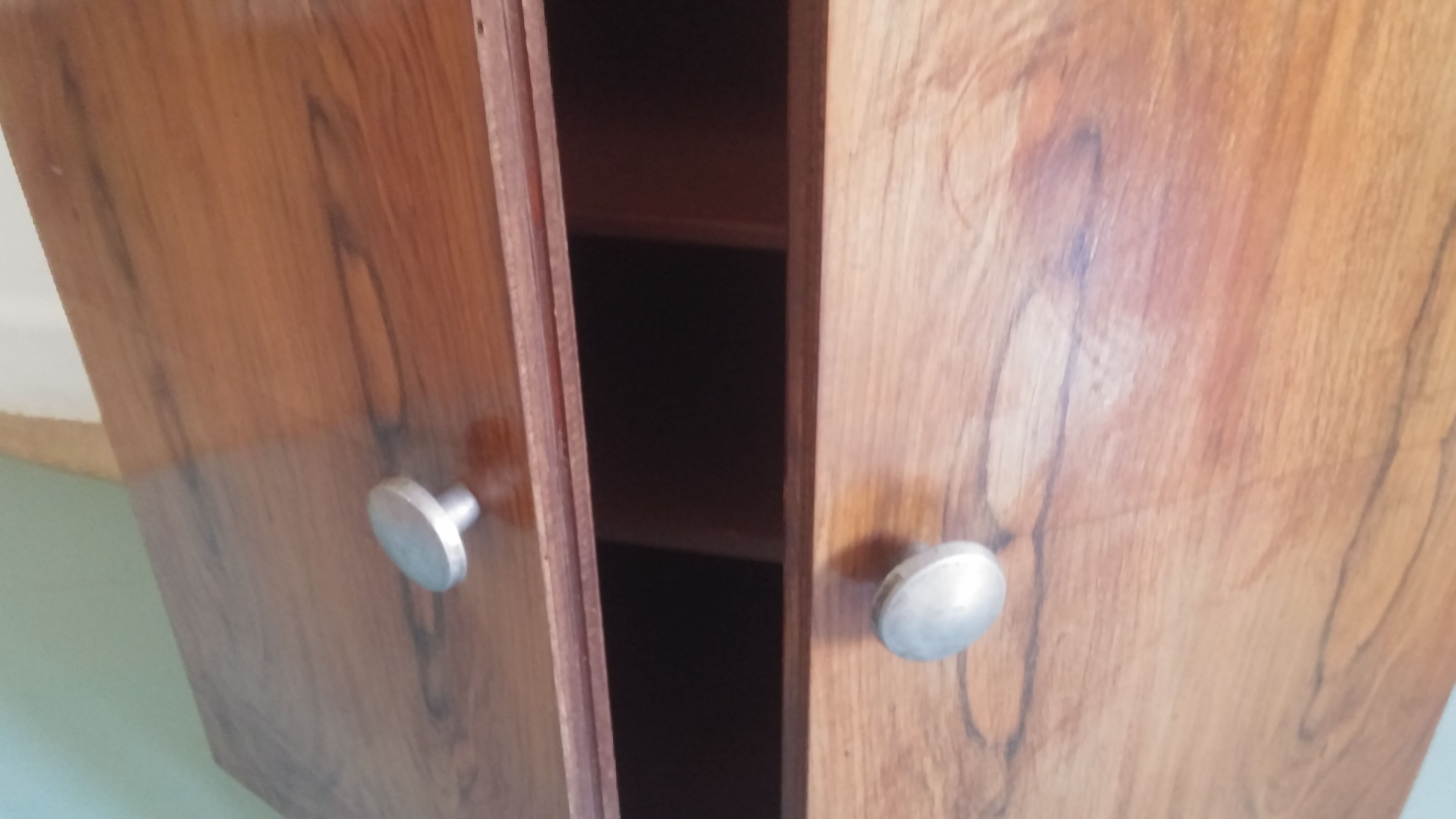 Small buffet 2 doors wooden vintage style art deco