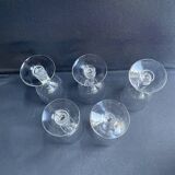 5 baccarat water glasses – art nouveau