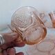 Art Deco pink glass coffee service from the 1930s.