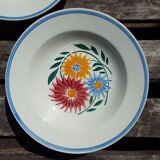6 assiettes creuses HBCM