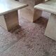 Travertine nesting tables