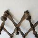 Extendable accordion wooden coat rack - 10 hooks