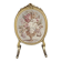 Gilded wooden screen and Napoleon III floral tapestry