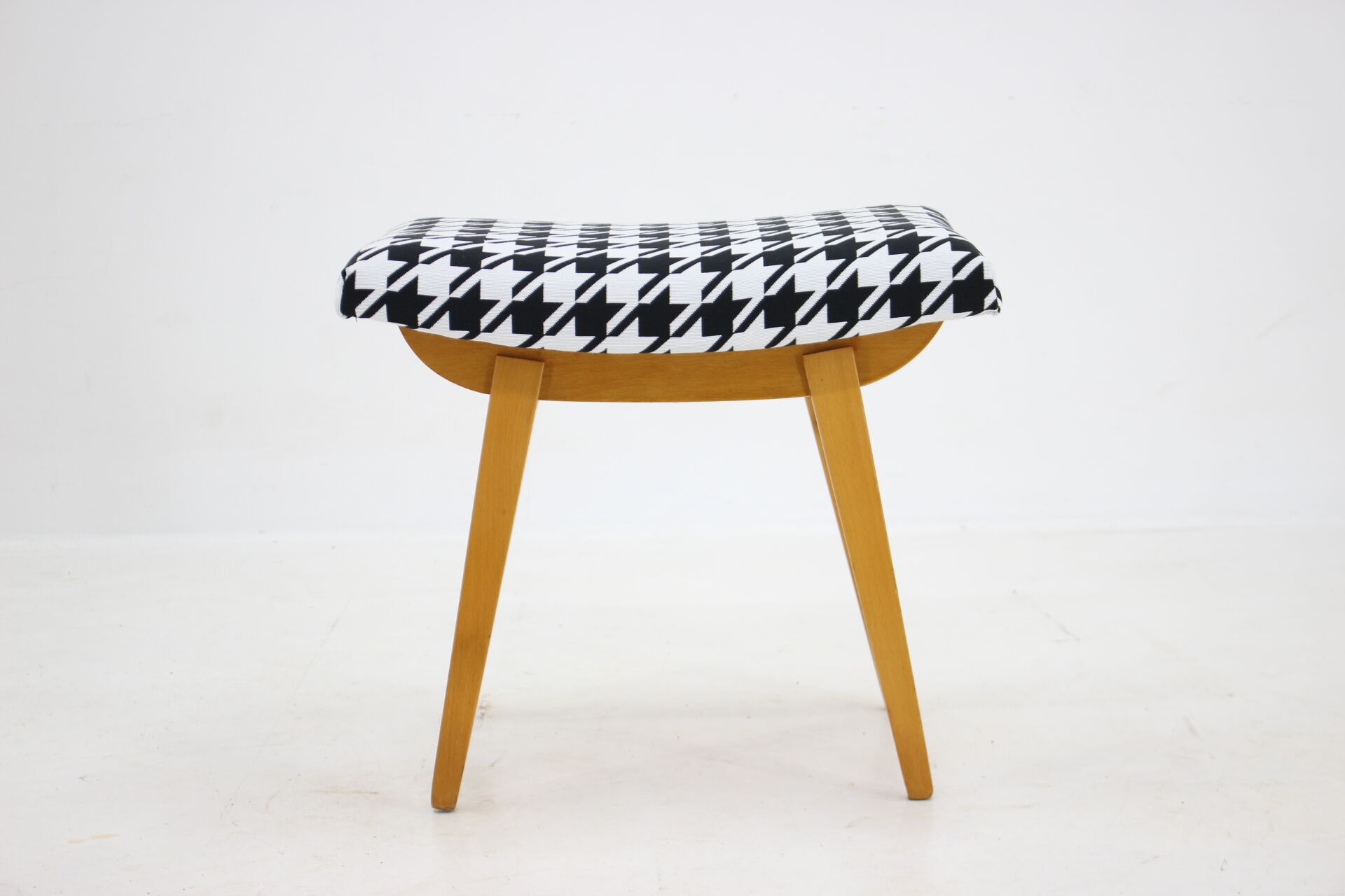 1970s Wood Stool, Czechoslovakia