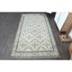 1970s Turkish Oushak Handmade Wool Cotton Green Area Rug 164x285