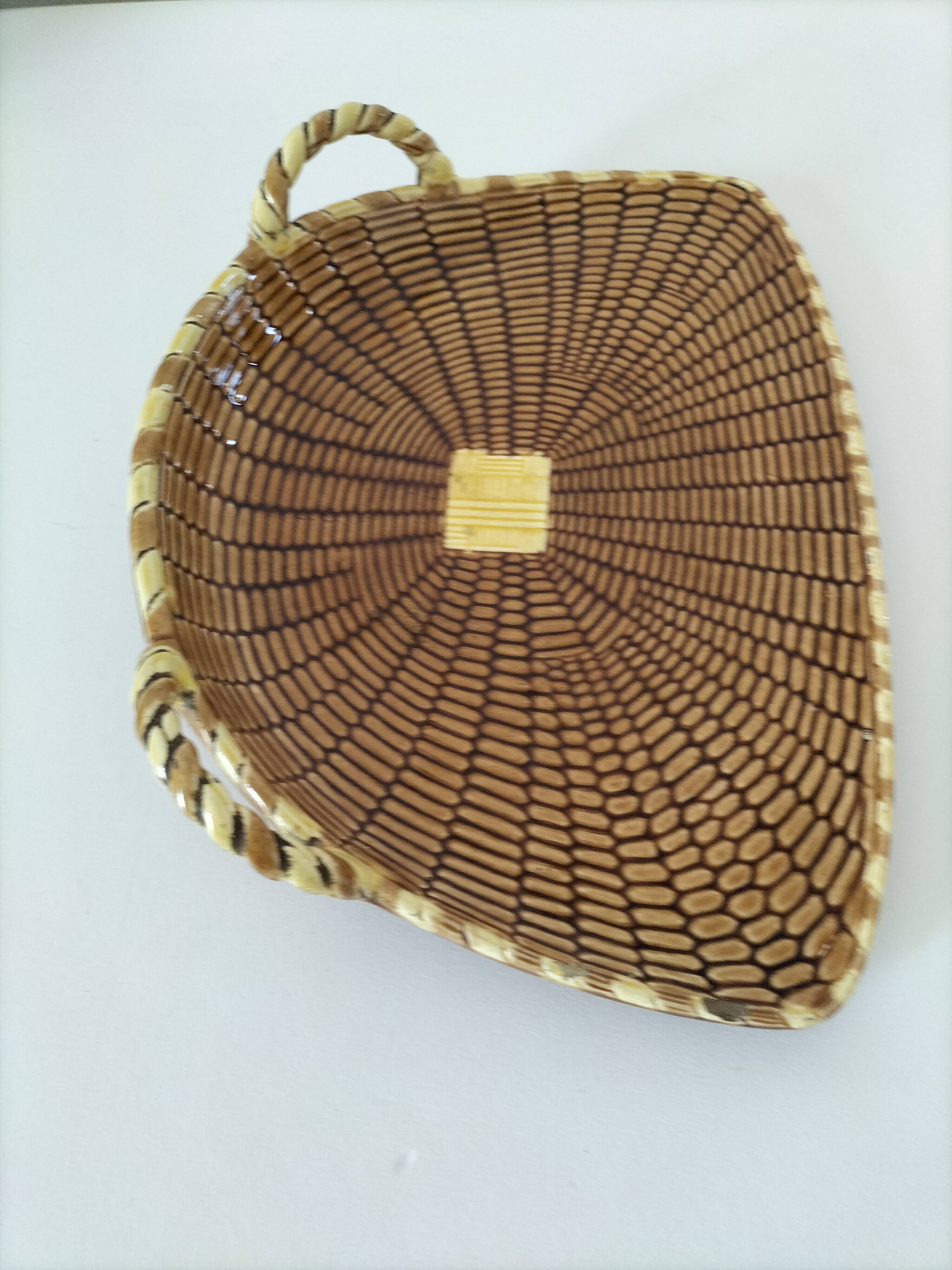 Old Sarreguemines smoking tray – rare model