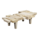 Rare architectural travertine coffee table, Belgium, 1970s