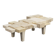 Rare architectural travertine coffee table, Belgium, 1970s