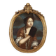 Female portrait in oil on canvas, Italy, 18th century