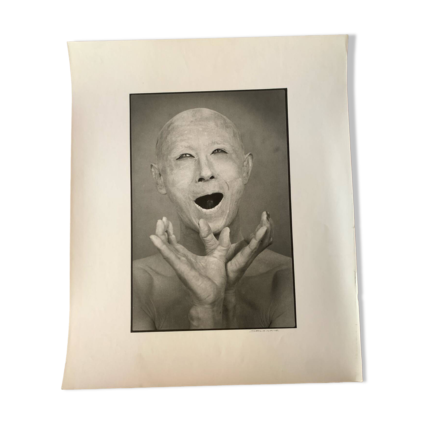 Photo ushio amagatsu japanese dancer choreographer by guy delahaye year 80