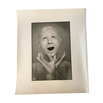 Photo ushio amagatsu japanese dancer choreographer by guy delahaye year 80