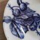 Plat creux Longwy série fleurs