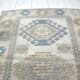 Tapis Oushak bleu et beige sku 1163