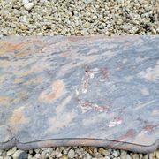 Pompadour fireplace in pink marble