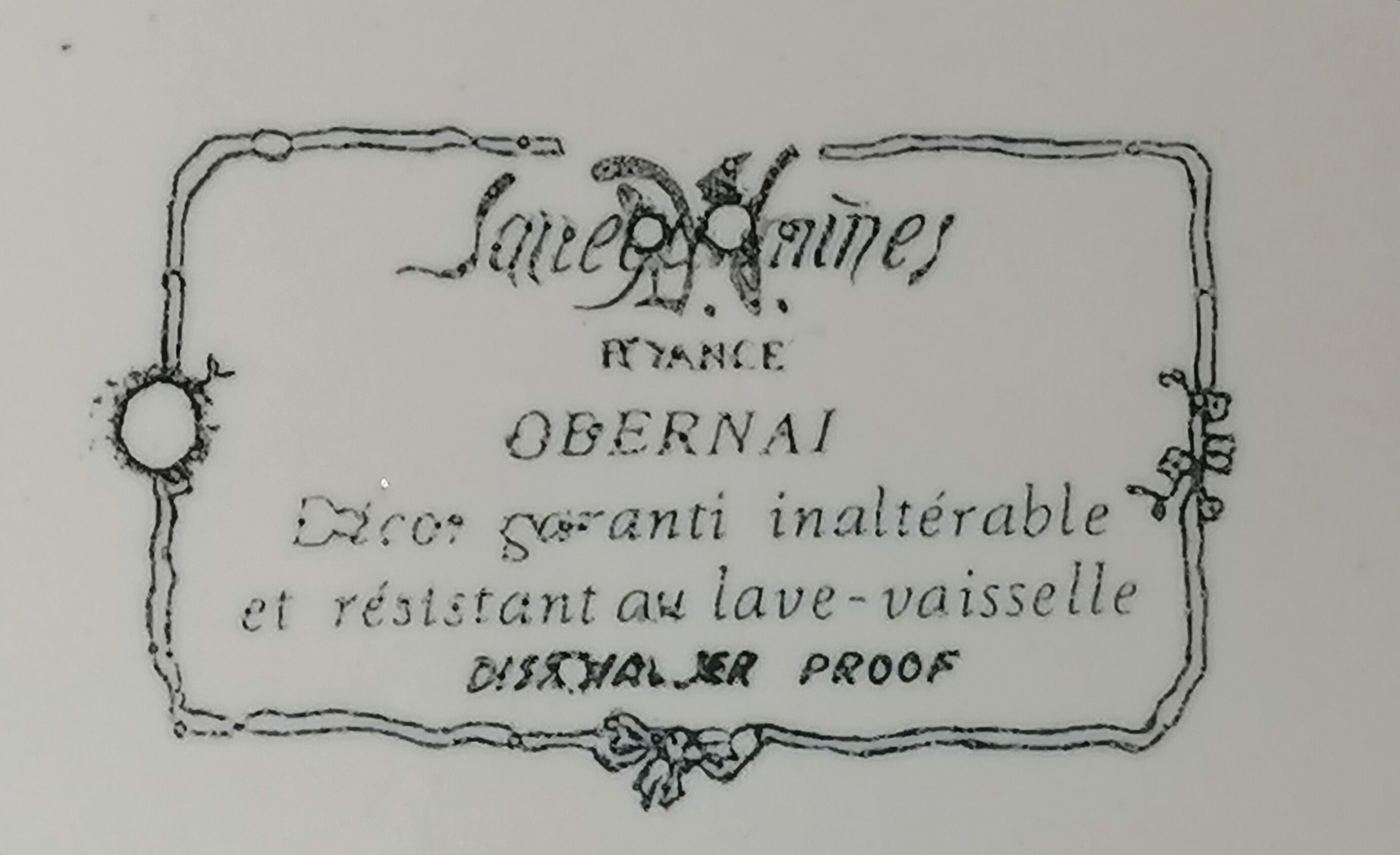 Sarreguemines orbernai pie dish