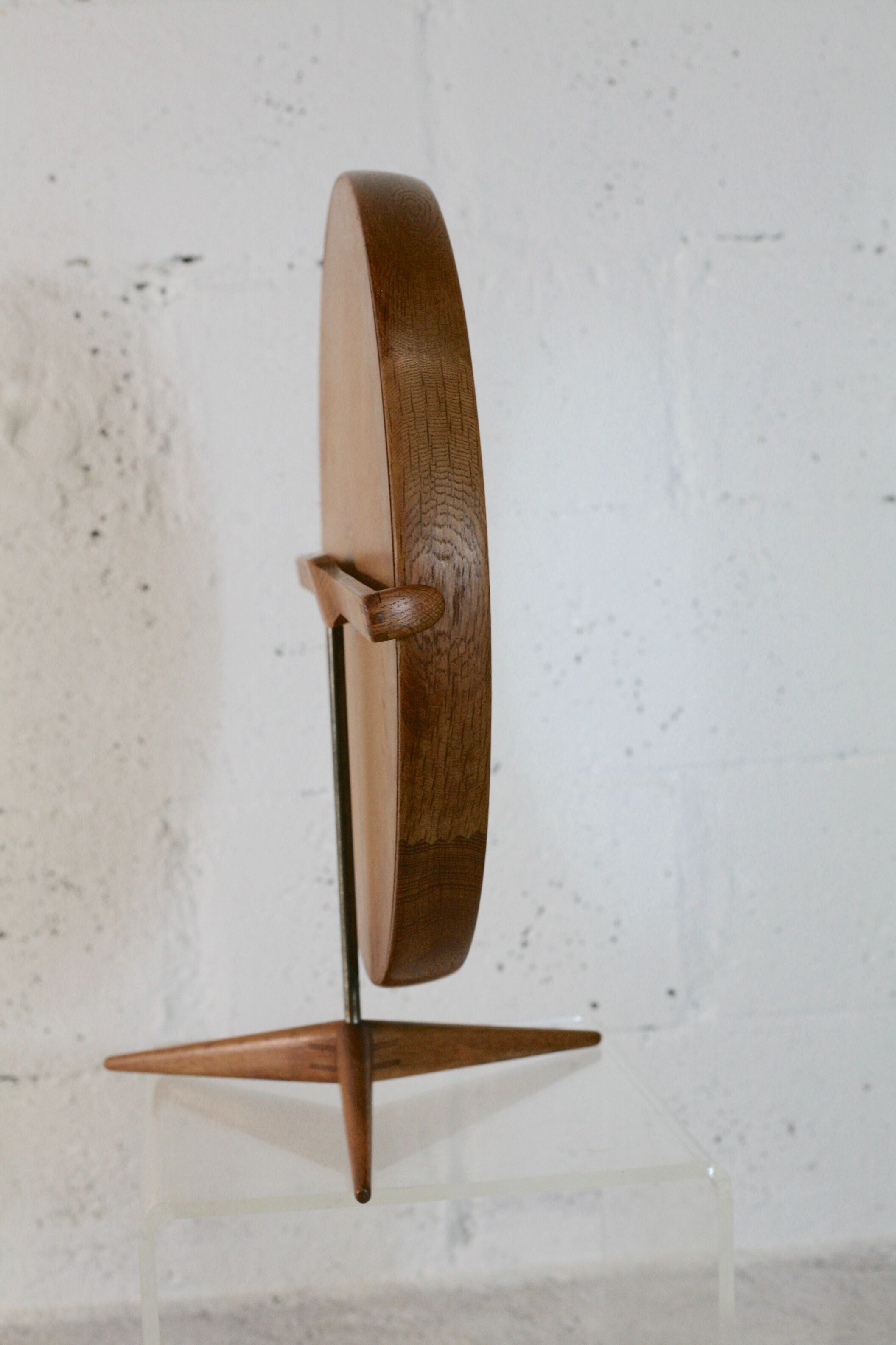 Mirror by Uno and Osten Kristiansson edition Luxus Sweden circa 1960 49x52cm