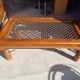 Table basse bois et fer style indien