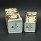 Set of 2 vases and 1 tray signed nils thorsson
