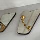 Pair of brass wall lights with mirrors, mid-20th century, Italy, 1960.