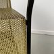 Perforated metal serving trolley in the Mathieu Matégot style