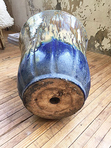 FLOWER pot XXL in glazed earth