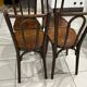 Suite de 4 chaises de Bistrot Baumann années 1930