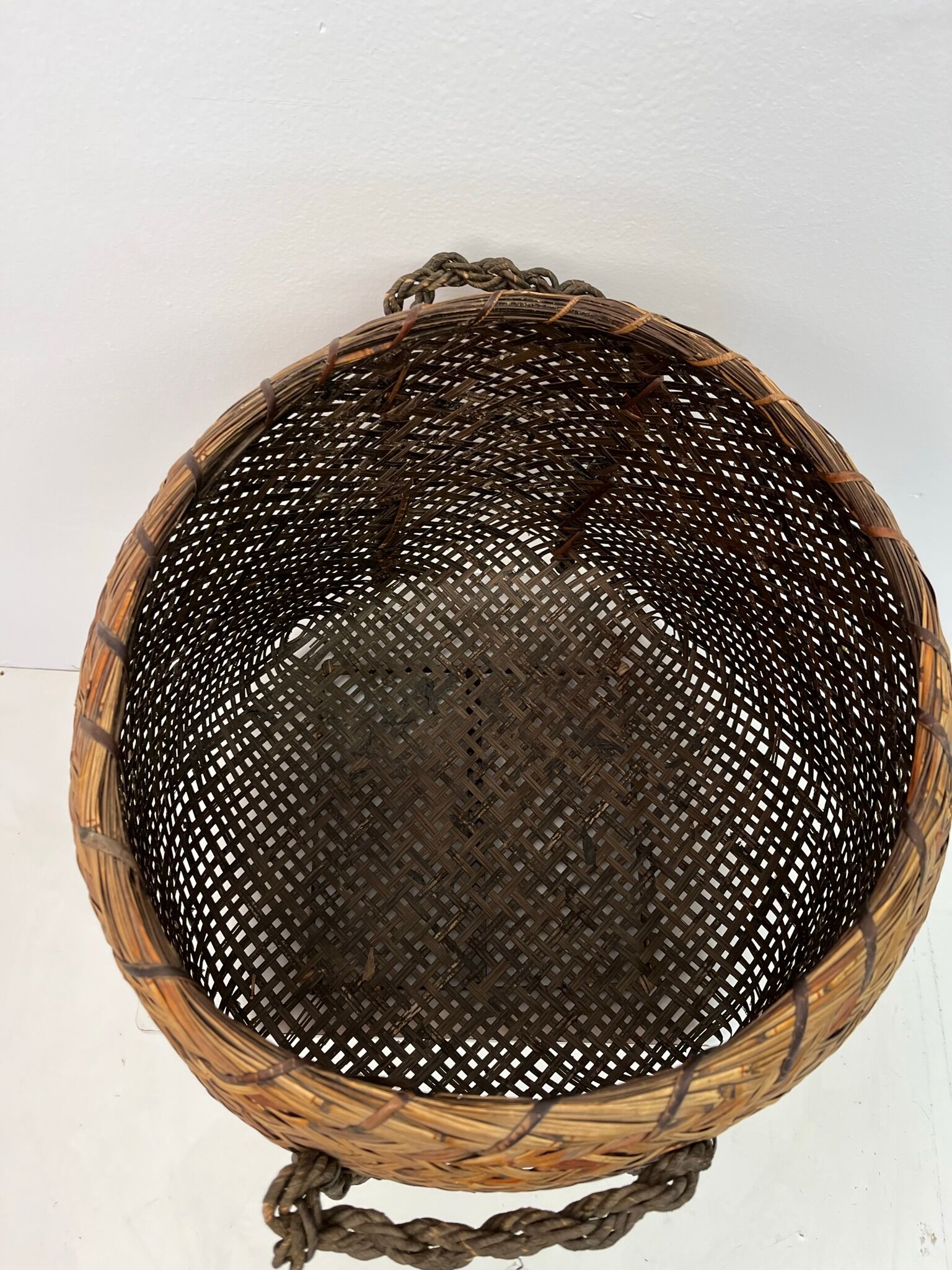 Vintage handcrafted basket