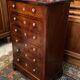 Chest of drawers with 6 drawers mahogany style Restoration