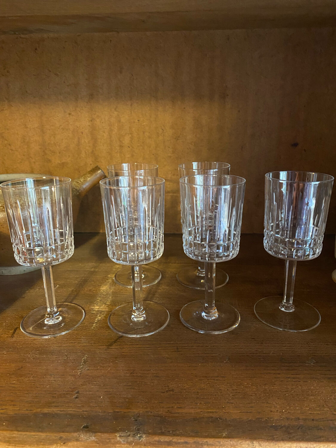 6 verres cristal
