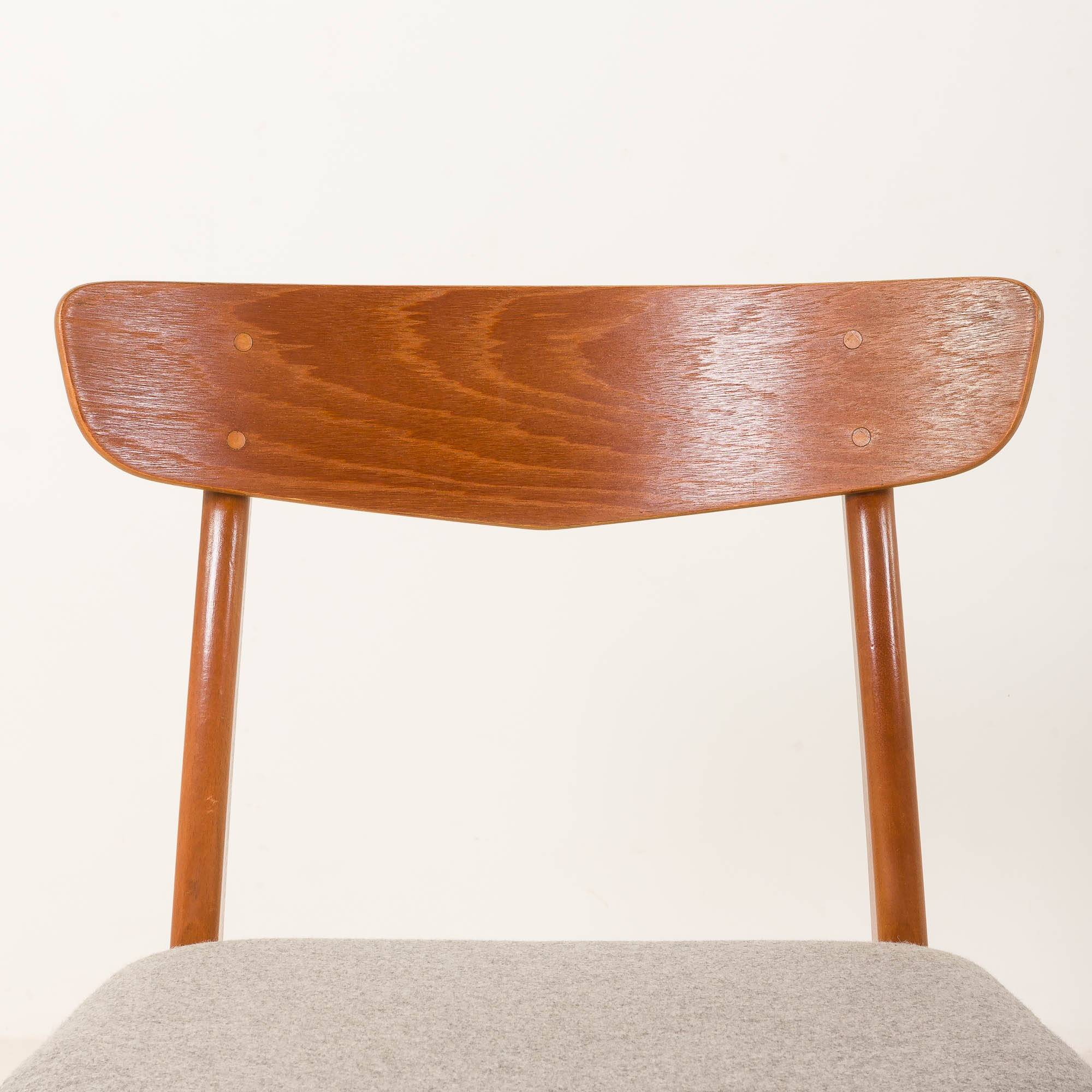 Danish vintage teak chairs attr. to Farstrup, set of 8, 1960s