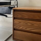 3-drawer chest of drawers in solid elm wood, Regain house