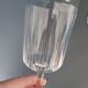 10 vintage engraved crystal walking glasses