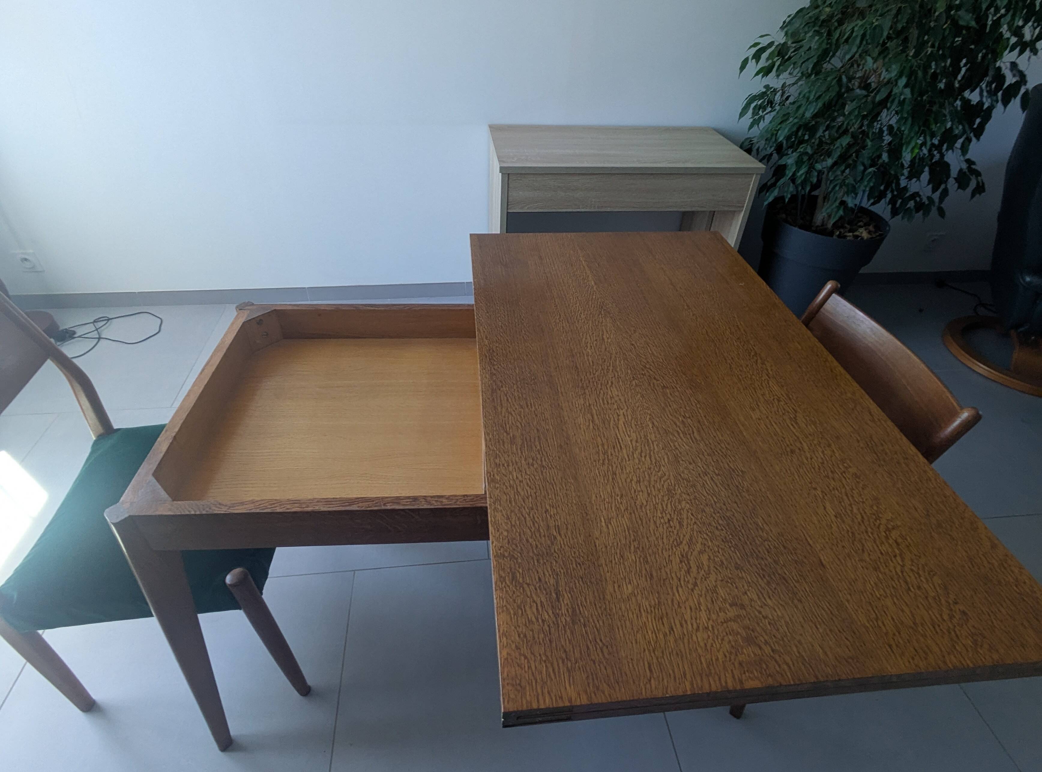 Scandinavian compass leg coffee table