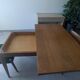Scandinavian compass leg coffee table
