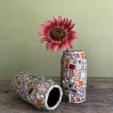 Paire de vases “Picassiette”