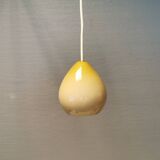 Small glass hanging lamp made at Holmegaard Glassworks Denmark in 2001.