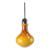 Vintage Scandinavian Drop Pendant Lamp in Brown Opal Glass and Chrome from Peill & Putzler, 1960s