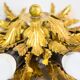 Plafonnier encastré à forme florale de conception italienne années 50