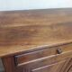 Solid walnut sideboard with 2 doors and 2 drawers, late 19th century