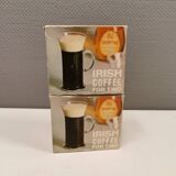 Original Irish coffee glasses from Arabia Finland, estimated 1980s, designed by Heikki Orvola